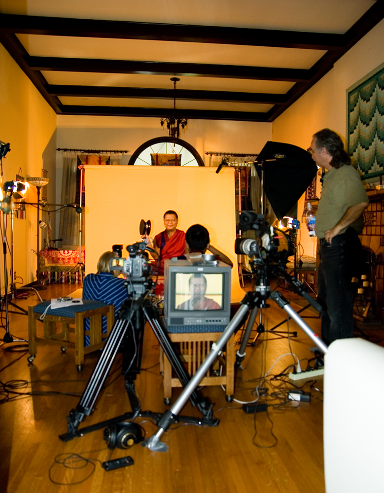 on the set of CHOD with Punlob Rinpoche